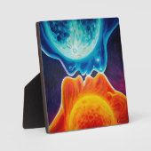 太陽と月キス フォトプラーク (正面)