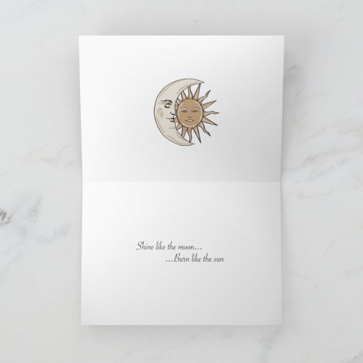 太陽と月 カード (内部)