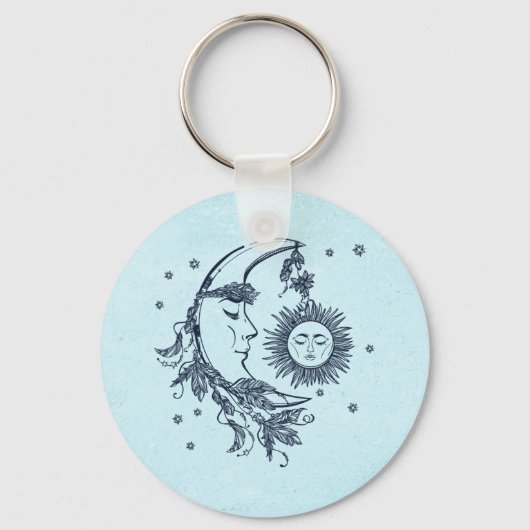 太陽と月 キーホルダー (正面)