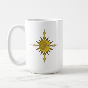 太陽と月 コーヒーマグカップ
