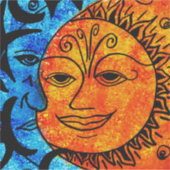 太陽と月 シール (正面)