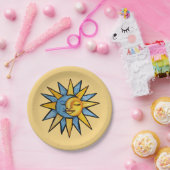 太陽と月 ペーパープレート (パーティー)