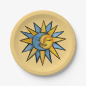 太陽と月 ペーパープレート (正面)