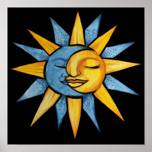 太陽と月 ポスター