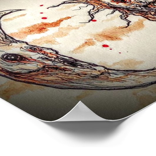 太陽と月 ポスター (角)