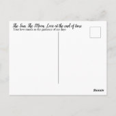 太陽と月 ポストカード (裏面)