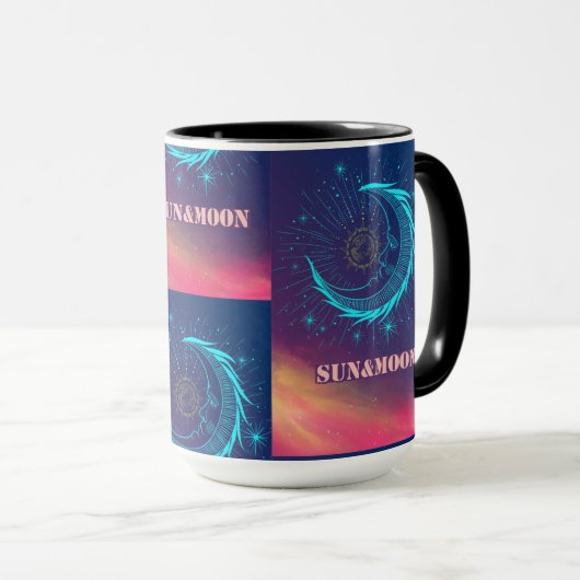 太陽と月 マグカップ (正面右)