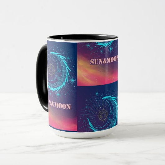 太陽と月 マグカップ (正面左)
