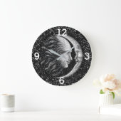 太陽と月 ラージ壁時計 (ホーム)