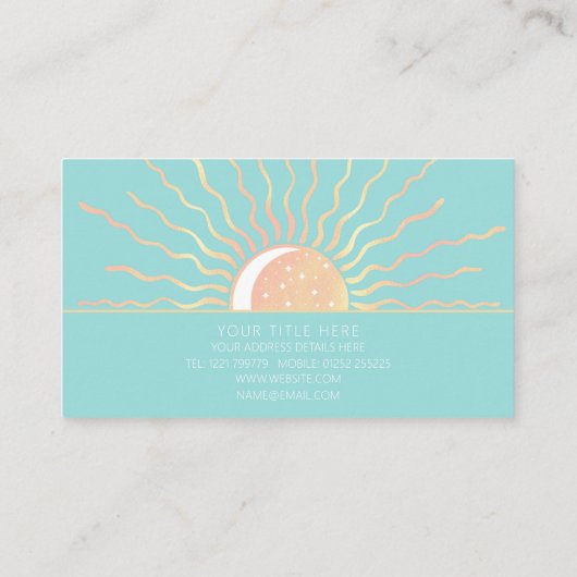 太陽と月 名刺 (裏面)