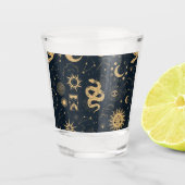 太陽と月 – 天文学の魔女 ショットグラス (正面)