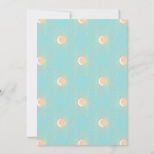 太陽と月 招待状 (裏面)