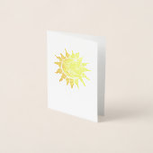 太陽と月 箔カード (正面)