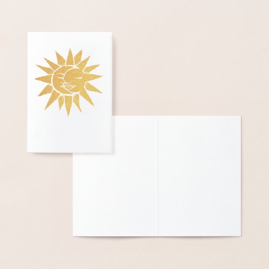 太陽と月 箔カード (ディスプレー)