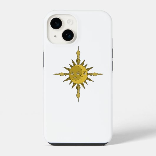 太陽と月 iPhoneケース (裏面)