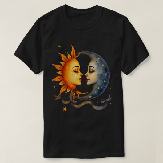 太陽と月 Tシャツ (デザイン正面)