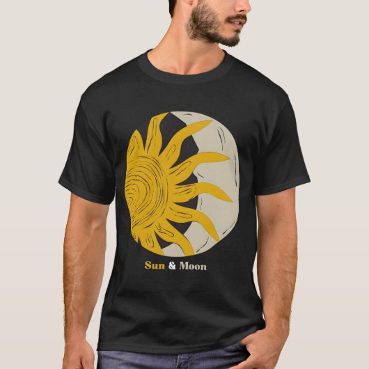太陽と月 Tシャツ (正面)