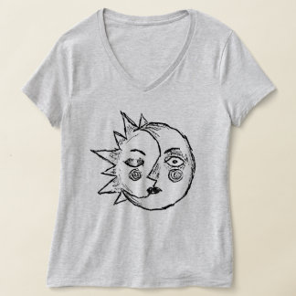 太陽と月 Tシャツ