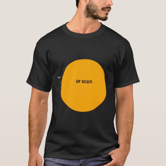 太陽と比較したUyスカッティ Tシャツ (正面)