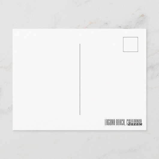 太陽と波 ポストカード (裏面)