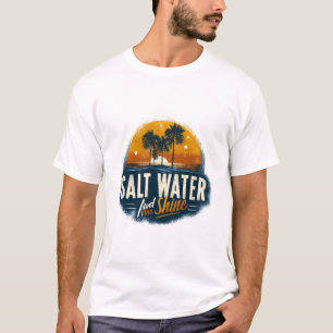 太陽と海と塩風 Tシャツ