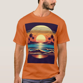 太陽と海のTシャツ Tシャツ