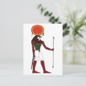 太陽と王の古代エジプトの神ラ ポストカード (スタンド正面)