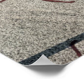 太陽と男性の姿 ポスター (角)