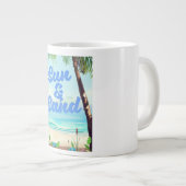 太陽と砂感動的引用文漫画ポスターラ ジャンボコーヒーマグカップ (正面右)