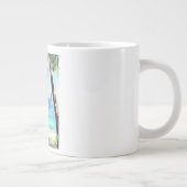 太陽と砂感動的引用文漫画ポスターラ ジャンボコーヒーマグカップ (右)