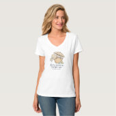 "太陽と砂浜と甘美な生活" (エレガントで上品なスイート Tシャツ (正面フル)