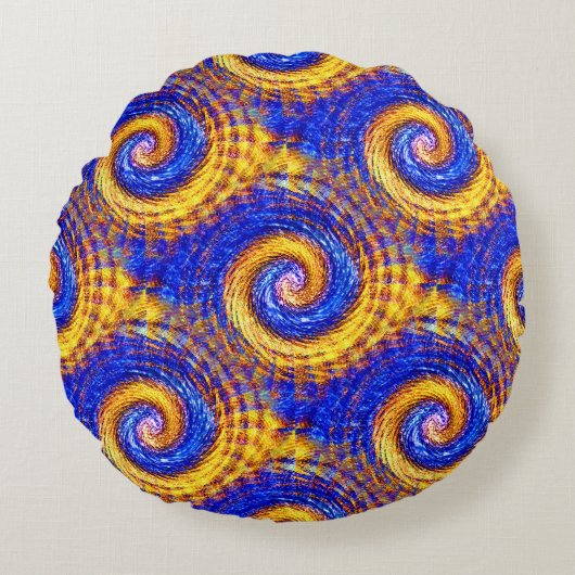 太陽と空...... ラウンドクッション (正面)