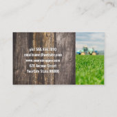 太陽と色付きブ絵を描ラシ | 農業農家 名刺 (裏面)