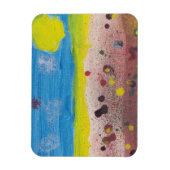 太陽と花の磁石によるネイト マグネット (縦)