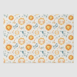 太陽と花ベビー贈り物 薄葉紙