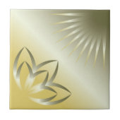 太陽と花 タイル (正面)