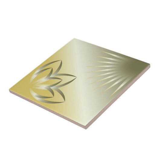 太陽と花 タイル (側面)