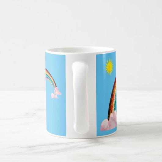 太陽と虹2 コーヒーマグカップ (ハンドル)