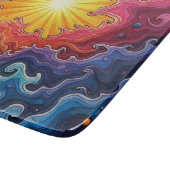 太陽と虹 カッティングボード (角)