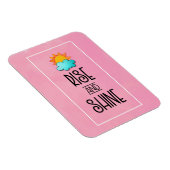 太陽と雲とのライズとシャインタイポグラフィ マグネット (右側)