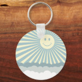 太陽と雲の幸せ キーホルダー (正面)
