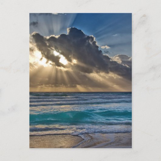 太陽と雲海 ポストカード (正面)