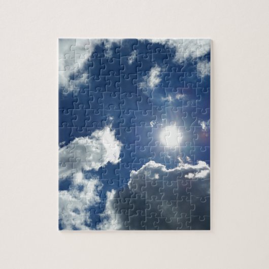 太陽と雲 ジグソーパズル (縦)