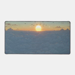 太陽と雲 デスクマット
