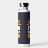 太陽におもしろいを示す標識 ウォーターボトル (右面)