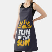 太陽におもしろいを示す標識 エプロン (インサイチュ)