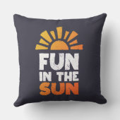 太陽におもしろいを示す標識 クッション (裏面)