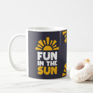 太陽におもしろいを示す標識 コーヒーマグカップ