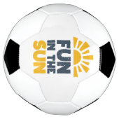 太陽におもしろいを示す標識 サッカーボール (回転)