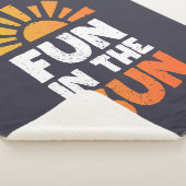 太陽におもしろいを示す標識 シェルパブランケット (3/4)